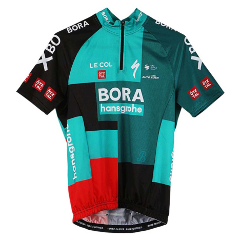 LE COL Cyklistický dres s krátkým rukávem - BORA HANSGROHE 2022 - šedá/zelená