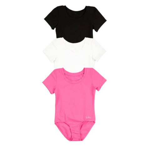 Dívčí gymnastický dres Litex 5E255 krátký rukáv | bílá