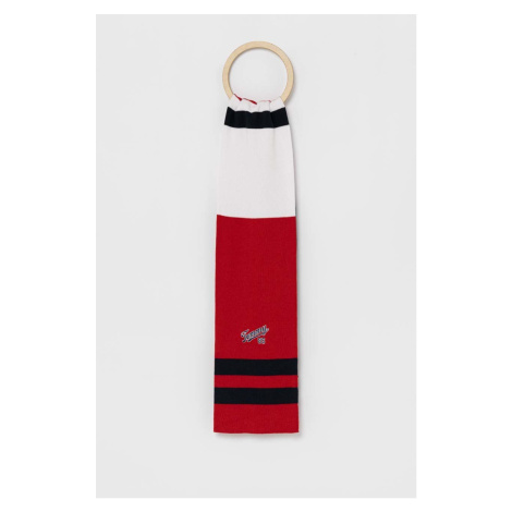 Dětský bavlněný šátek Tommy Hilfiger červená barva