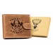 Pánská kožená peněženka Wild ANIMALS N992L-CHM-SHE camel