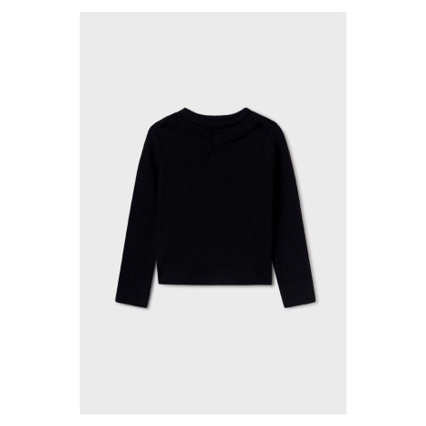 Dětský svetr Mayoral černá barva, lehký