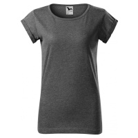 MALFINI® Volné směsové tričko Fusion s ohrnutými rukávky