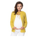 Žlutý těhotenský kardigan 30074