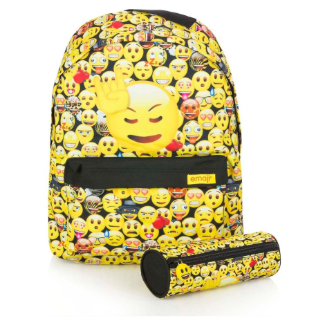 Set batohu s pouzdrem Emoji Yellow Made