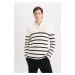 DEFACTO Standard Fit Turtleneck Thessaloniki Fabric Sweater