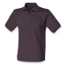 Henbury Pánské polo triko H400 Dark Grey -Solid