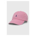 Bavlněná baseballová čepice Polo Ralph Lauren růžová barva, 211912843