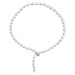 JwL Luxury Pearls Luxusní perlový náhrdelník se zirkony JL0596