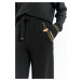 Monnari Kalhoty Dámské kalhoty se širokými nohavicemi Black