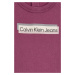 Bavlněná tepláková souprava pro miminka Calvin Klein Jeans vínová barva