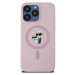 Liquid Silicone Karl and Choupette Magsafe Zadní Kryt pro iPhone 15 Pro Max Pink Karl Lagerfeld