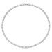 OLIVIE Stříbrný tenisový 40cm/4mm náhrdelník 7288