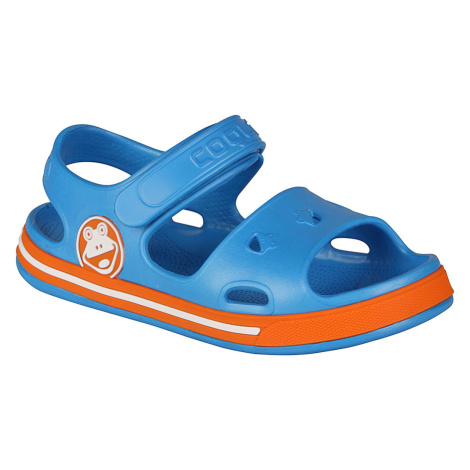 Sandálky Coqui Sea blue/dark orange