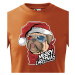 Dětské tričko s potiskem vánočního buldočku - vtipné vánoční tričko