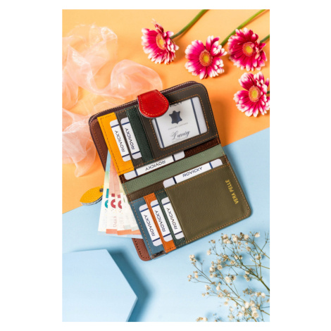 Velká, patchworková dámská peněženka Rovicky