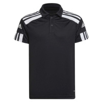 adidas SQUADRA 21 POLO Chlapecké fotbalové triko, černá, velikost