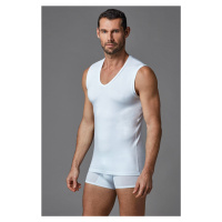 Dagi Men's White V-Neck Micro Modal Sleeveless Undershirt