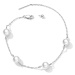 GRACE Silver Jewellery Stříbrný náramek s perlou Anna, stříbro 925/1000 NR-BSB090/12 19 cm (S) B