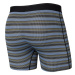 Pánské boxerky SAXX Quest Quick Dry Mesh Boxer Brief Fly solar stripe-twilight