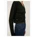 Trendyol Black Belt Detailed Crop Knitted Blouse