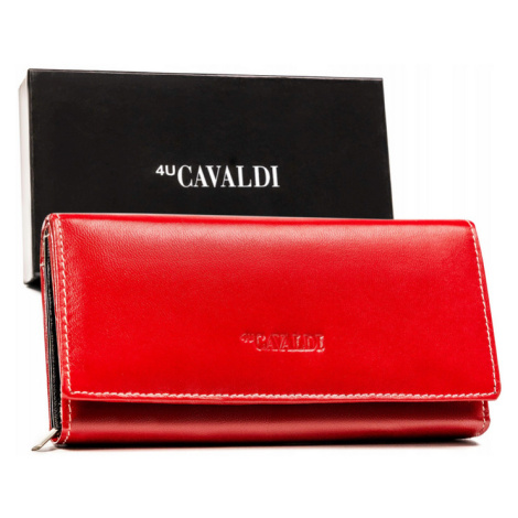 Dámská kožená peněženka v horizontální orientaci se zapínáním 4U CAVALDI