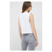 Tričko Calvin Klein Jeans bílá barva, odkrytá záda