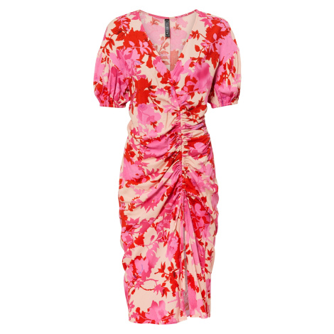 Bonprix RAINBOW šaty s řasením Barva: Růžová, Mezinárodní