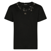 DOLCE & GABBANA Embellished Black tričko