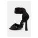 Sandály Buffalo Fairy Chic Heart černá barva, 1291618-BLK