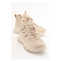 LuviShoes CLARA Women's Beige Rose Sports Boots.