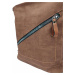 Střední středně hnědý kabelko-batoh 2v1 s šikmým zipem Malwine