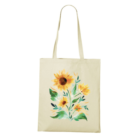 Plátěná taška se slunečnicemi - originální a praktická plátěná taška BezvaTriko