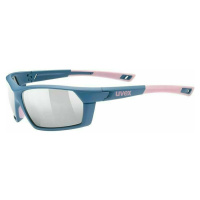 UVEX Sportstyle 225 Blue Mat Rose/Mirror Silver Cyklistické brýle