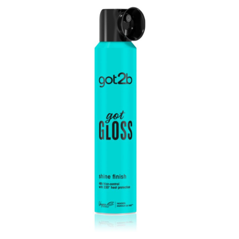 got2b got Gloss Shine Finish sprej pro ochranu vlasů před teplem pro lesk a hebkost vlasů 200 ml