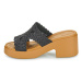 Crocs Brooklyn Woven Slide Heel Černá