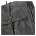 Stylový velký dámský koženkový batoh Heraclio, tmavě šedá