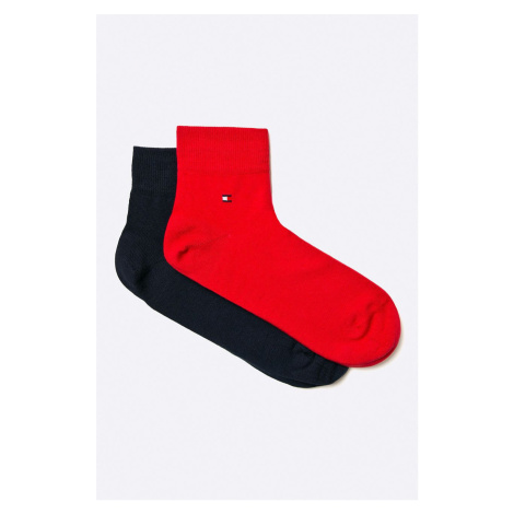 Ponožky Tommy Hilfiger 2-pack pánské, červená barva