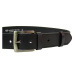 Penny Belts Pánský kožený opasek 25-1-60 black 95 cm