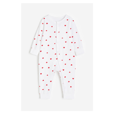 H & M - Vzorovaný pyžamový overal - červená H&M