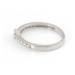 Dámský prsten z bílého zlata s čirými zirkony PR0525F + DÁREK ZDARMA