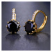 Sisi Jewelry Náušnice Swarovski Elements Bernadette Gold Night E4002-ET-406Q Černá