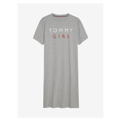 Šedé domácí šaty s logem Tommy Hilfiger Underwear
