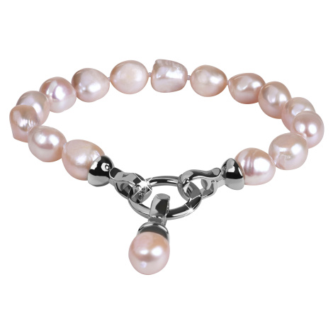 JwL Luxury Pearls Náramek z pravých růžových perel JL0556