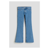 H & M - Flared Leg Low Jeans - modrá