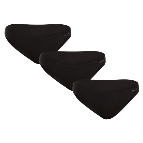 3PACK dámské kalhotky Calvin Klein černé (QD5218E-UB1)