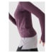 Dámské tréninkové triko s dlouhým rukávem 4F LONGSLEEVE FNK-WAW24TFLOF249-50S-DARK VIOLET