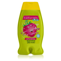 Avon Naturals Kids Swirling Strawberry pěna do koupele a sprchový gel 2 v 1 pro děti 250 ml