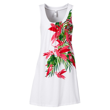 Bonprix BPC SELECTION plážové šaty s potiskem Barva: Bílá, Mezinárodní