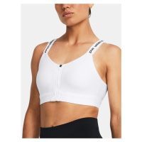 Under Armour Podprsenka UA Infinity High Zip 2.0 Bra-WHT - Dámské