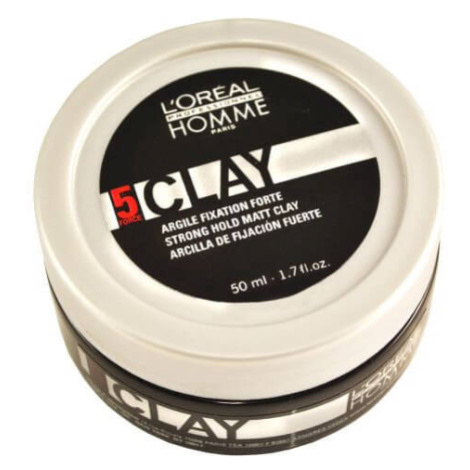 L´Oréal Professionnel Stylingová hlína pro muže Clay (Strong Hold Matt Clay) 50 ml L’Oréal Paris